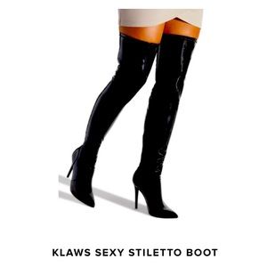 “KLAWS SEXY STILETTO BOOT” (Black)